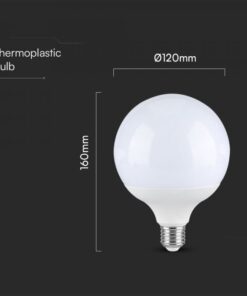 LED Λάμπα E27 G120 V-TAC Samsung Chip 18W 2000lm Ψυχρό 6400K – 21125