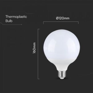 LED Λάμπα E27 G120 V-TAC Samsung Chip 18W 2000lm Ψυχρό 6400K – 21125