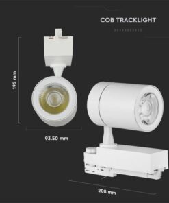 LED φωτιστικό ράγας τριφασικό COB 35W 6400K ψυχρό λευκό με λευκό σώμα V-TAC – 211257