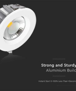 LED Φωτιστικό Οροφής COB 30W V-TAC Στρογγυλό Χωνευτό 3100lm Φυσικό 4000K – 211277