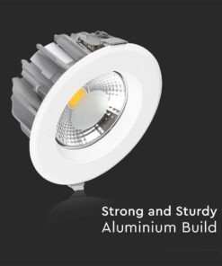 LED Φωτιστικό Οροφής COB 40W V-TAC Στρογγυλό Χωνευτό Ψυχρό 6500K – 211280