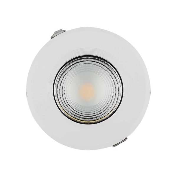 LED Φωτιστικό Οροφής COB 40W V-TAC Στρογγυλό Χωνευτό Φυσικό Λευκό 4000K - 211279