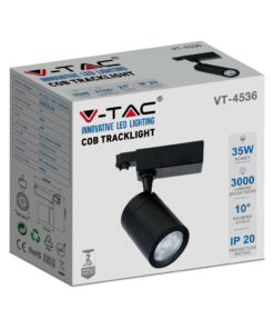 Φωτιστικό Ράγας LED COB 35W 3000K Μαύρου Χρώματος V-TAC – 211285