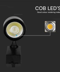 Φωτιστικό Ράγας LED COB 35W 3000K Μαύρου Χρώματος V-TAC – 211285