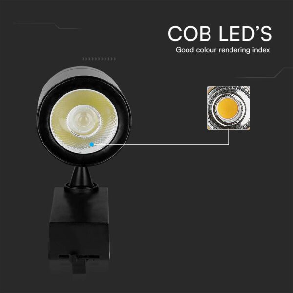 Φωτιστικό Ράγας LED COB 35W 3000K Μαύρου Χρώματος V-TAC – 211285