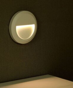 Επιτοίχιο Φωτιστικό LED για Σκαλοπάτια 2W V-TAC Λευκό Στρογγυλό Αδιάβροχο IP65 Φυσικό 4000K – 211314