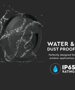 Επιτοίχιο Φωτιστικό LED για Σκαλοπάτια 2W V-TAC Μαύρο Στρογγυλό Αδιάβροχο IP65 Φυσικό 4000K – 211316