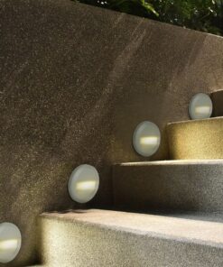 Επιτοίχιο Φωτιστικό LED για Σκαλοπάτια 2W V-TAC Γκρι Στρογγυλό Αδιάβροχο IP65 Θερμό 3000K – 211319