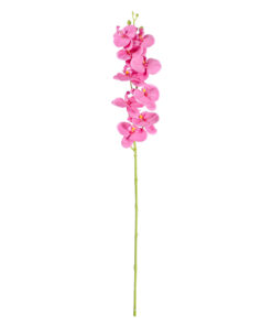 GloboStar® Artificial Garden PINK ORCHID BRANCH 21131 Τεχνητό Διακοσμητικό Κλαδί Ορχιδέας Y85cm