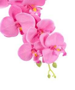 GloboStar® Artificial Garden PINK ORCHID BRANCH 21131 Τεχνητό Διακοσμητικό Κλαδί Ορχιδέας Y85cm