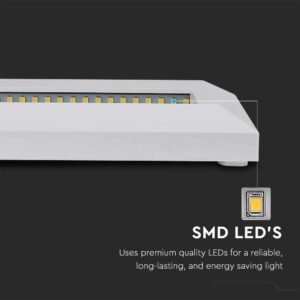 Επιτοίχιο Φωτιστικό LED για Σκαλοπάτια 3W V-TAC Λευκό Ορθογώνιο Αδιάβροχο IP65 Φυσικό 4000K – 211326