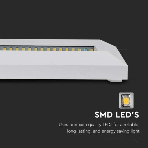 Επιτοίχιο Φωτιστικό LED για Σκαλοπάτια 3W V-TAC Λευκό Ορθογώνιο Αδιάβροχο IP65 Φυσικό 4000K – 211326