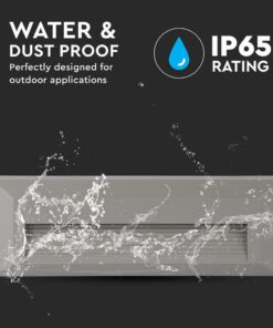 Επιτοίχιο Φωτιστικό LED για Σκαλοπάτια 3W V-TAC Γκρι Ορθογώνιο Αδιάβροχο IP65 Θερμό 3000K – 211331