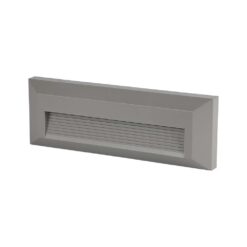 Επιτοίχιο Φωτιστικό LED για Σκαλοπάτια 3W V-TAC Γκρι Ορθογώνιο Αδιάβροχο IP65 Θερμό 3000K – 211331