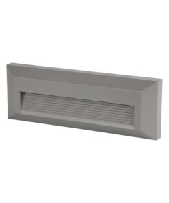 Επιτοίχιο Φωτιστικό LED για Σκαλοπάτια 3W V-TAC Γκρι Ορθογώνιο Αδιάβροχο IP65 Θερμό 3000K – 211331