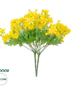 GloboStar® Artificial Garden CHRYSANTHEMUM BRANCH 21134 Τεχνητό Διακοσμητικό Κλαδί Χρυσάνθεμου Y30cm Σετ 2 τεμαχίων