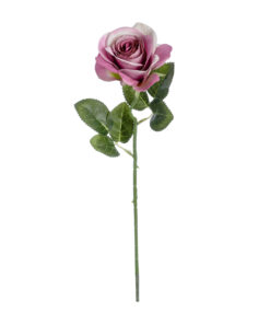 GloboStar® Artificial Garden PINK ROSE BRANCH 21136 Τεχνητό Διακοσμητικό Κλαδί ΡοζΤριαντάφυλλο Y50cm