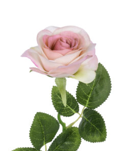 GloboStar® Artificial Garden LIGHT PINK ROSE BRANCH 21137 Τεχνητό Διακοσμητικό Κλαδί Ανοιχτό ΡοζΤριαντάφυλλο Y50cm