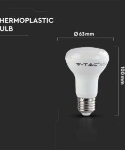 LED Λάμπα E27 Σποτ R63 8.5W V-TAC PRO Samsung Chip 120° 806lm Θερμό Λευκό 3000K – 21141