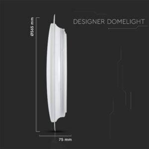 Πλαφονιέρα LED Designer 30W/60W/30W Στρογγυλή Dimmable 3 σε 1 V-TAC – 2114551