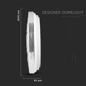 Πλαφονιέρα LED Designer 20W/40W/20W Στρογγυλή με κυματισμό Dimmable 3 σε 1 V-TAC – 2114601