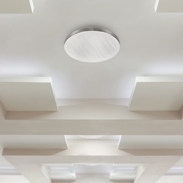 Πλαφονιέρα LED Designer 30W/60W/30W Στρογγυλή με κυματισμό Dimmable 3 σε 1 V-TAC – 2114611