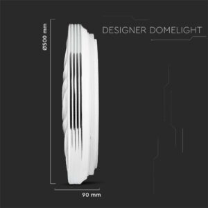 Πλαφονιέρα LED Designer 30W/60W/30W Στρογγυλή με κυματισμό Dimmable 3 σε 1 V-TAC – 2114611