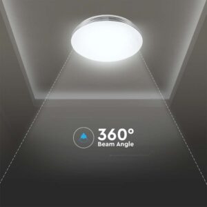 Πλαφονιέρα LED Designer 30W/60W/30W Στρογγυλή με κυματισμό Dimmable 3 σε 1 V-TAC – 2114611