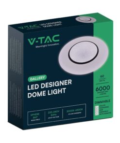 Πλαφονιέρα LED 30W/60W/30W Στρογγυλή με Τηλεχειριστήριο Dimmable CCT V-TAC – 2114621