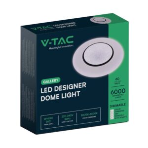 Πλαφονιέρα LED 30W/60W/30W Στρογγυλή με Τηλεχειριστήριο Dimmable CCT V-TAC – 2114621