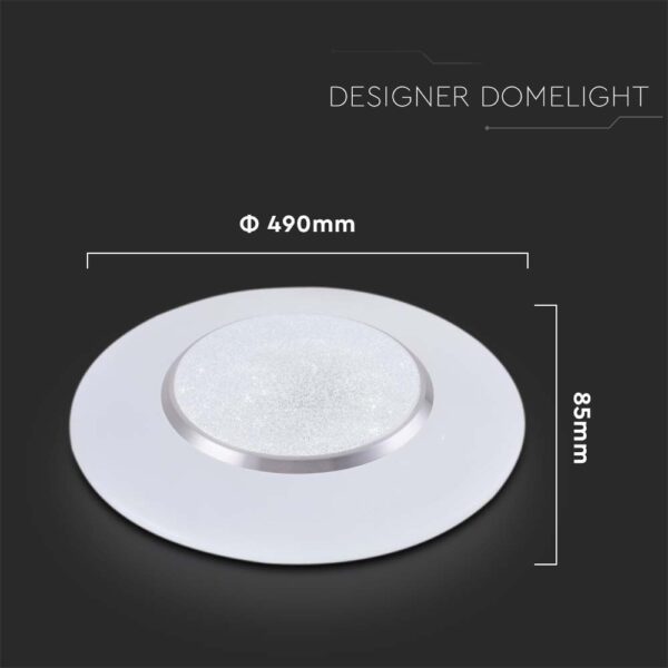 Πλαφονιέρα LED 30W/60W/30W Στρογγυλή με Τηλεχειριστήριο Dimmable CCT V-TAC – 2114621