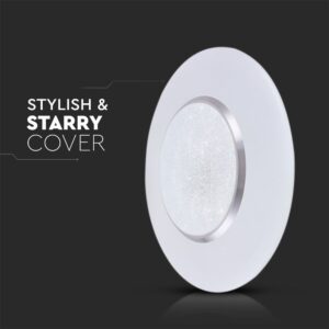 Πλαφονιέρα LED 30W/60W/30W Στρογγυλή με Τηλεχειριστήριο Dimmable CCT V-TAC – 2114621