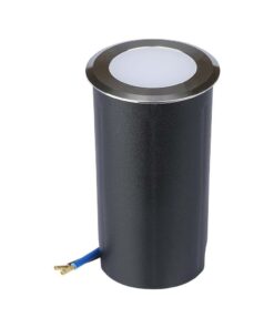 Χωνευτό φωτιστικό LED σκάλας 1W στρογγυλό μαύρο/ασημί 6400K ψυχρό λευκό IP67 V-TAC – 211464