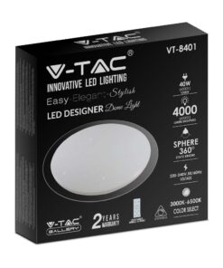 Πλαφονιέρα LED Designer 20W/40W/20W Στρογγυλή Dimmable 3 σε 1 V-TAC – 2114741