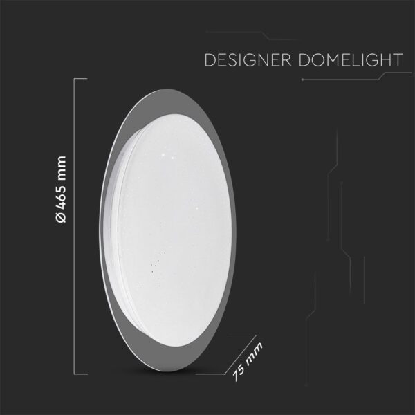 Πλαφονιέρα LED Designer 20W/40W/20W Στρογγυλή Dimmable 3 σε 1 V-TAC – 2114741