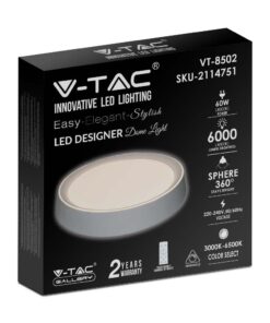 Πλαφονιέρα LED Designer 30W/60W/30W Στρογγυλή Dimmable 3 σε 1 V-TAC – 2114751