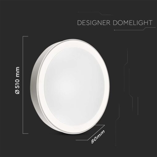 Πλαφονιέρα LED Designer 30W/60W/30W Στρογγυλή Dimmable 3 σε 1 V-TAC – 2114751
