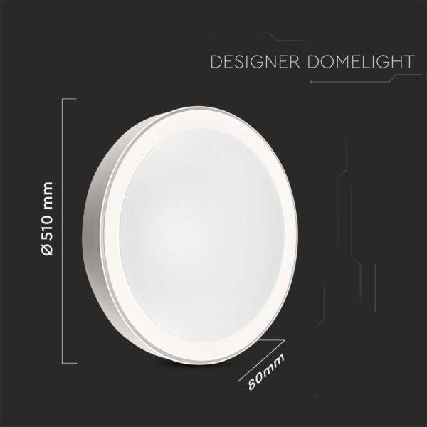 Πλαφονιέρα LED Designer 30W/60W/30W Στρογγυλή Dimmable 3 σε 1 V-TAC – 2114751