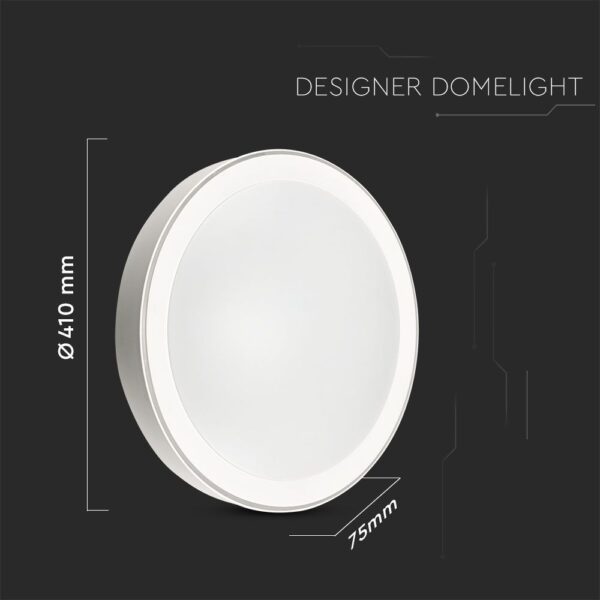 Πλαφονιέρα LED Designer 20W/40W/20W Στρογγυλή Dimmable 3 σε 1 CCT V-TAC – 2114761