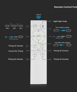 Πλαφονιέρα LED Designer 20W/40W/20W Στρογγυλή Dimmable 3 σε 1 CCT V-TAC – 2114761