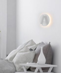 LED απλίκα 3W+6W 3000K θερμό λευκό με λευκό σώμα στρογγυλή V-TAC – 211489