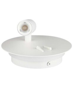 LED απλίκα 3W+6W 3000K θερμό λευκό με λευκό σώμα στρογγυλή V-TAC – 211489