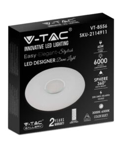 Πλαφονιέρα LED Designer 30W/60W/30W Στρογγυλή Dimmable 3 σε 1 V-TAC – 2114911