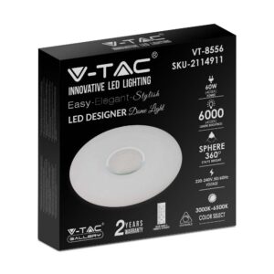 Πλαφονιέρα LED Designer 30W/60W/30W Στρογγυλή Dimmable 3 σε 1 V-TAC – 2114911