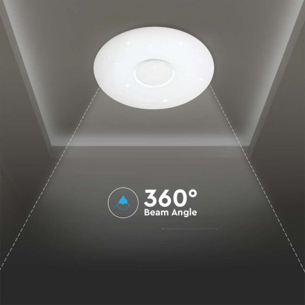 Πλαφονιέρα LED Designer 30W/60W/30W Στρογγυλή Dimmable 3 σε 1 V-TAC – 2114911