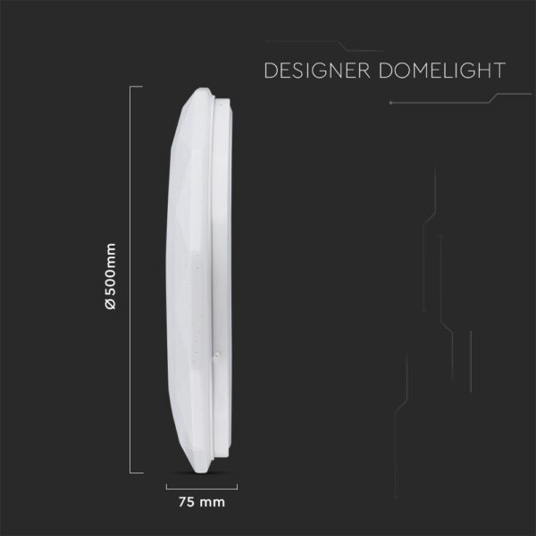 Πλαφονιέρα LED Designer 30W/60W/30W Στρογγυλή Dimmable 3 σε 1 V-TAC – 2114921