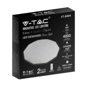 Πλαφονιέρα LED Designer 20W/40W/20W Στρογγυλή με γωνίες Dimmable 3 σε 1 V-TAC – 2114931