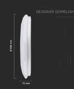 Πλαφονιέρα LED Designer 20W/40W/20W Στρογγυλή με γωνίες Dimmable 3 σε 1 V-TAC – 2114931