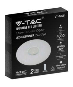 Πλαφονιέρα LED Designer 20W/40W/20W Στρογγυλή Dimmable 3 σε 1 V-TAC – 2114941