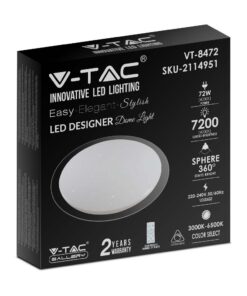 Πλαφονιέρα LED Designer 36W/72W/36W Στρογγυλή Dimmable 3 σε 1 V-TAC – 2114951